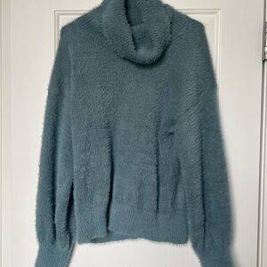 Nine West Soft Blue Cowl Neck Sweater